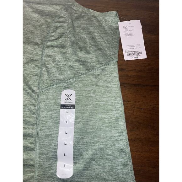 NWT Xersion Womens Sz L Everair Tank Top In Harbor Green Anti Odor Gymcore Yoga - Picture 2 of 6